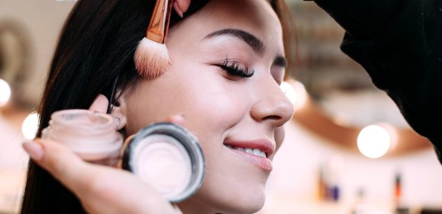 Woman makes shade on girl's skull
